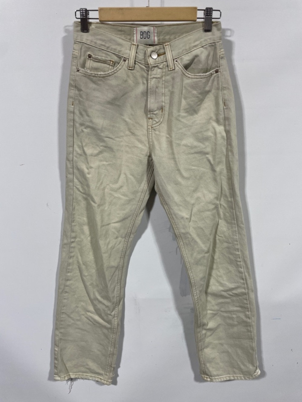 BDG cowboy Jean Light Beige High-Rise Straight Jeans